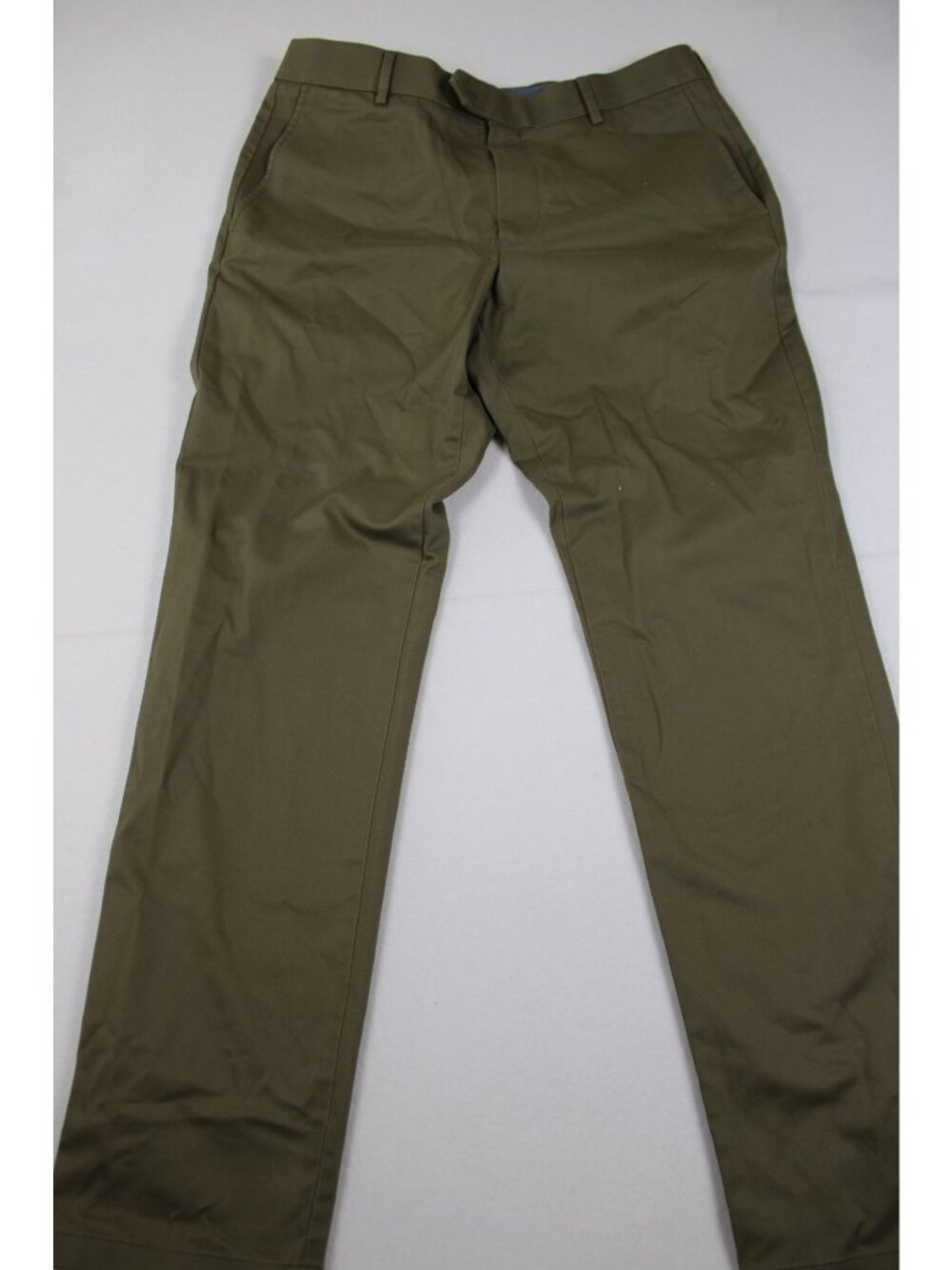 Mens Olive Green Chino Pants 34W X 32L